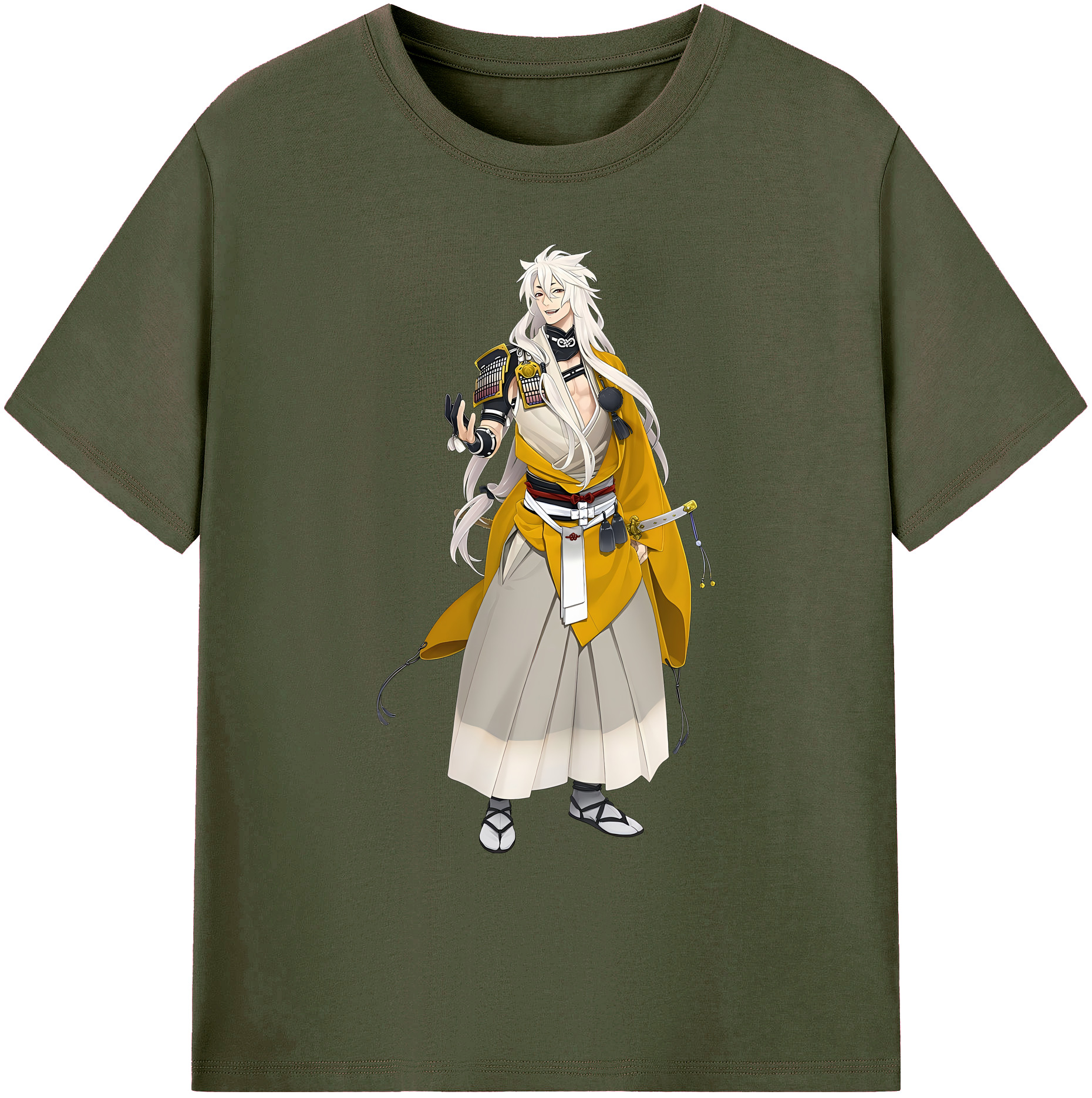 （画像用） 刀剣乱舞 Touken Ranbu 綿100％ メンズ半袖Tシャツ｜肌触りやわらか＆通気性